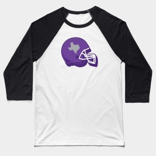 Fort Worth, Texas Outline Football Helmet Baseball T-Shirt